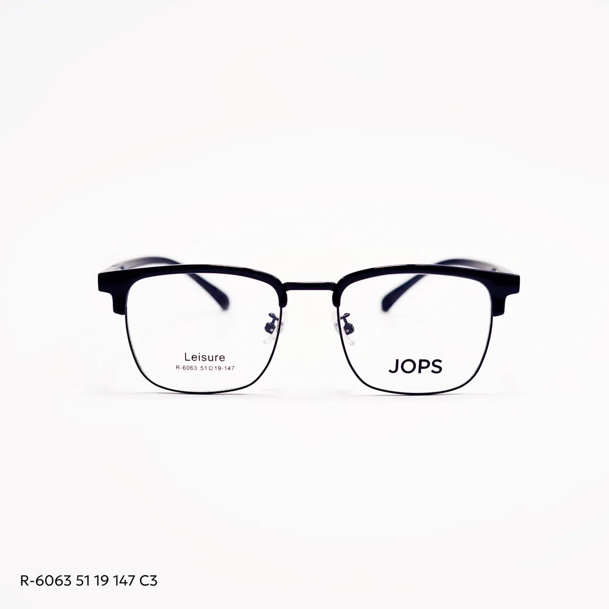 JOPS Оправы R-6063, Унисекс, Чёрный